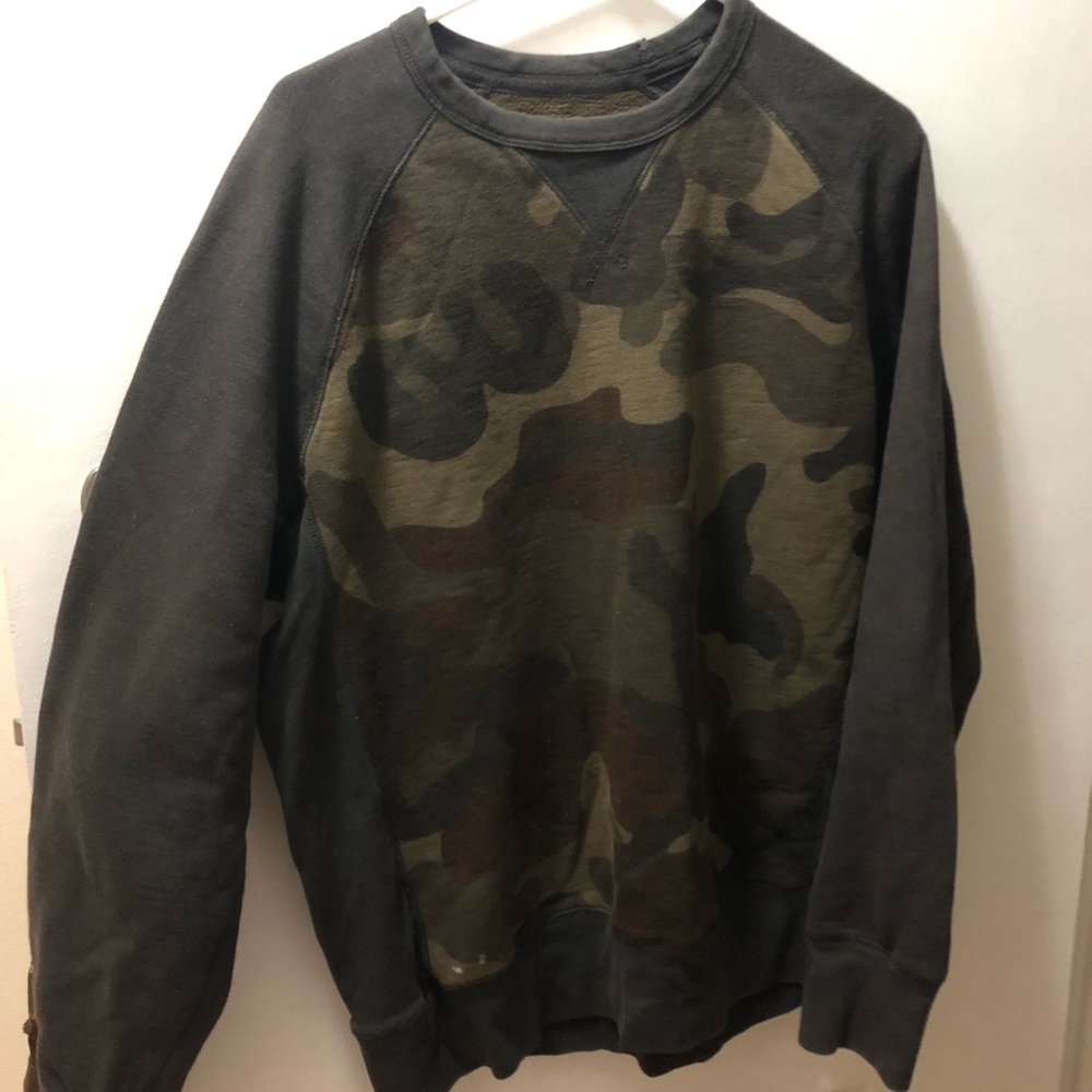 Gap Vintage Army Camo Green Sweatshirt